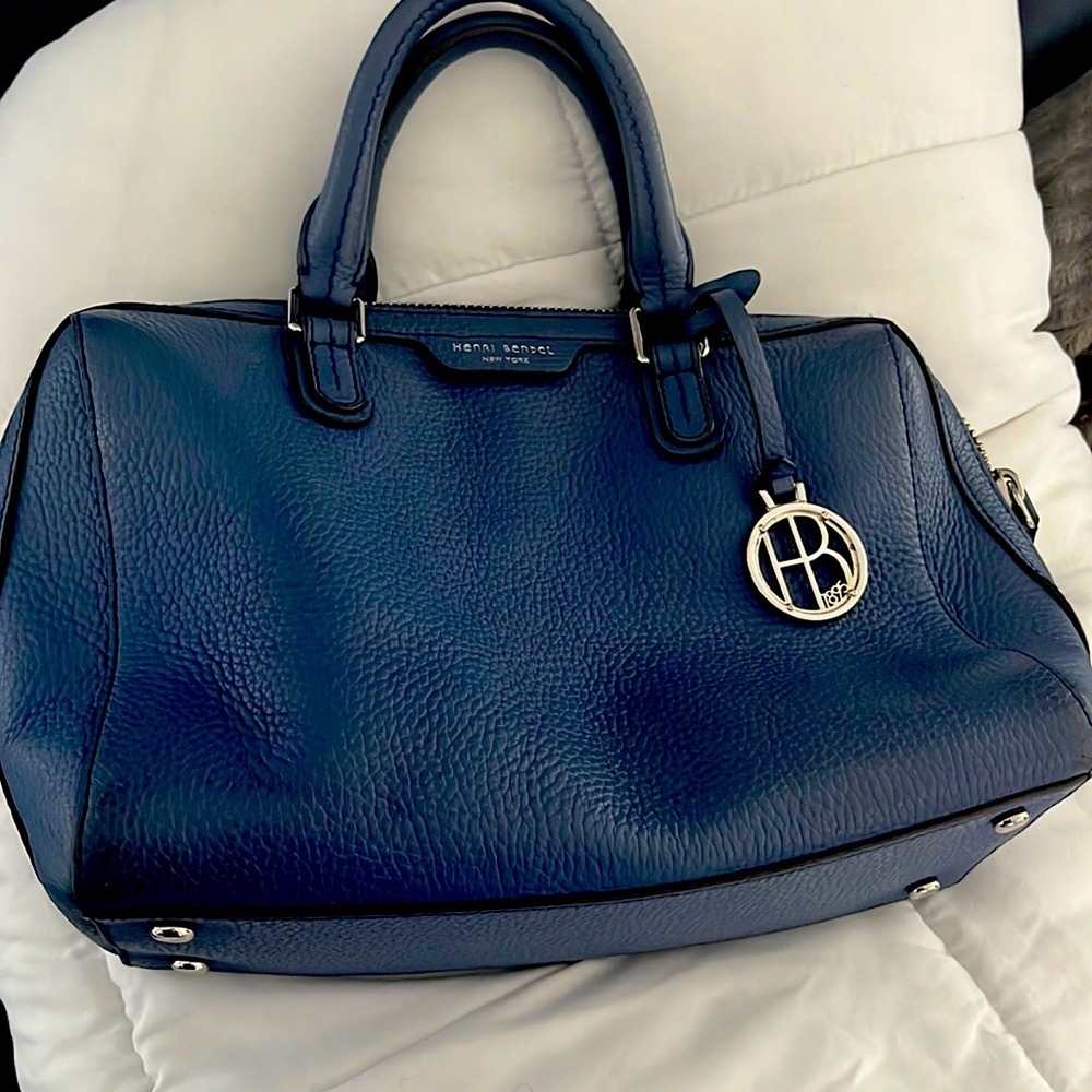 Blue Henri Bendel satchel purse